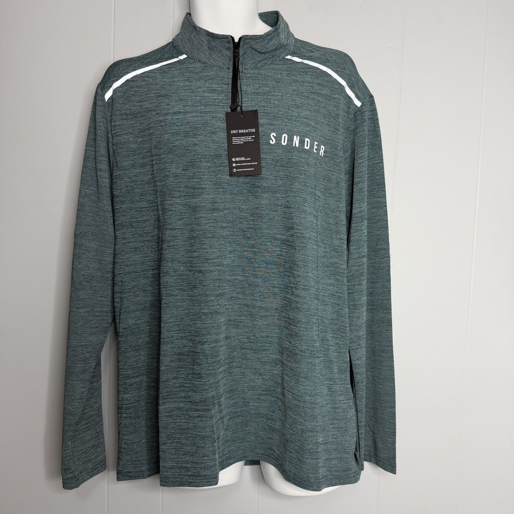Sonder Quarter Zip Dry Breathe 1/2 Golf Mens Large New With Tags